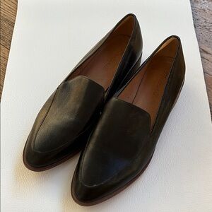 Madewell Black Leather Frances Loafers